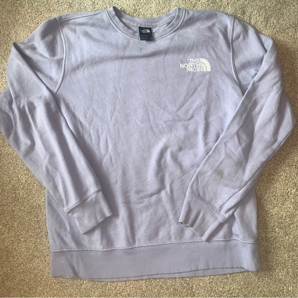 The North Face Unisex crewneck sweatshirt. Size M, color Lavender